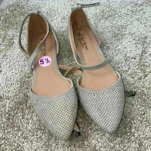 Tan Pointed Toe Flats